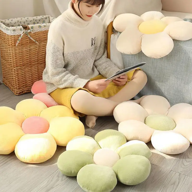 해바라기 베개 작은 데이지 쿠션 꽃잎, 귀여운 생일 선물, 홈 장식, 침실 사무용품, 6 가지 스타일, 40cm