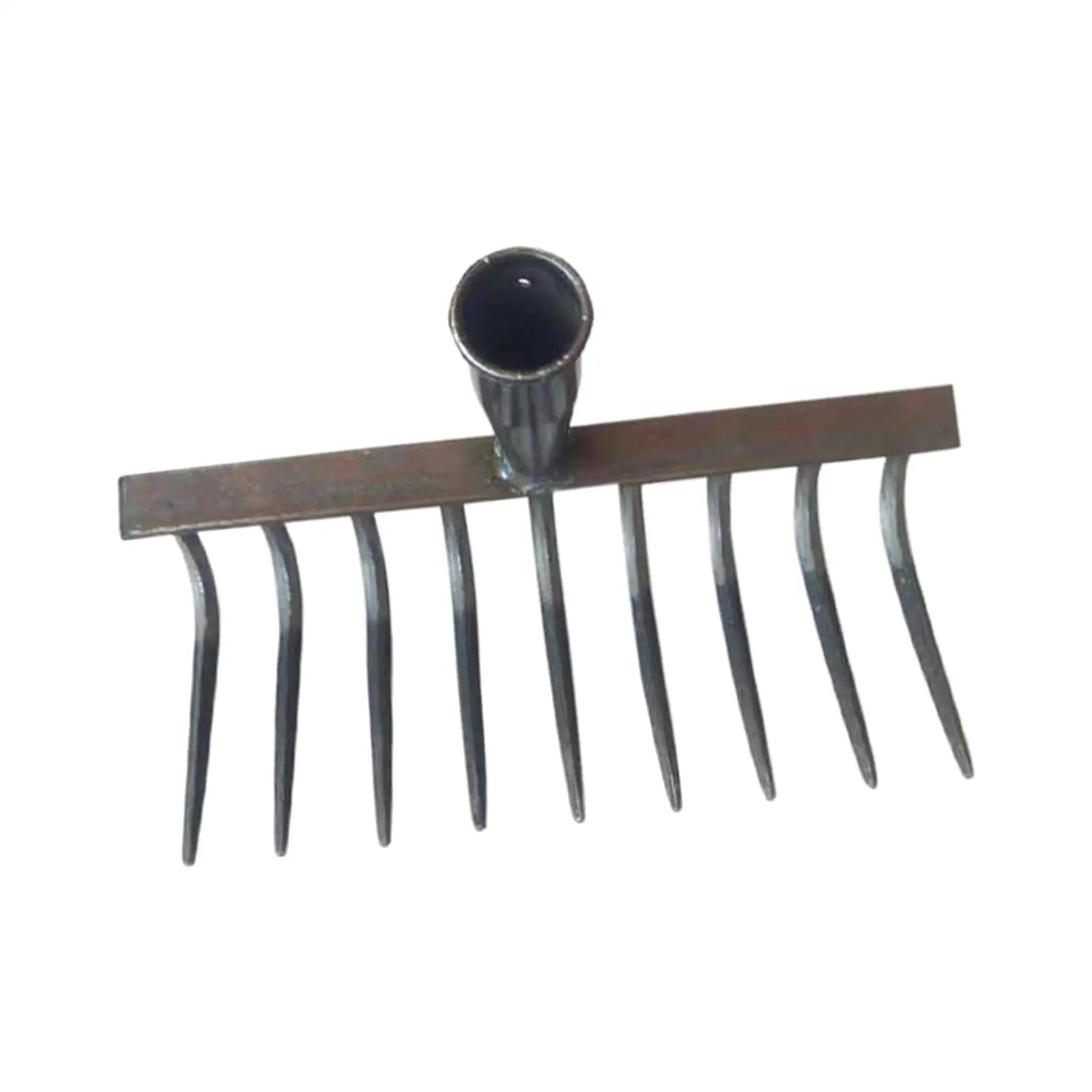 

Steel with 9 Prongs Garden Rake Replacement Head Manual Weeder Hand Weeding Removal Puller for Courtyard Backyard Lawn Bonsai