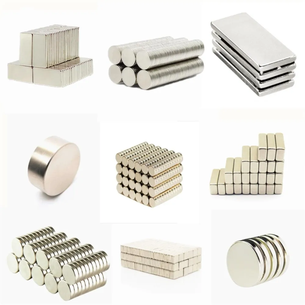 50-500pcs Strong Rare Earth Rectangular Magnets Neodymium Magneti Neodimio  Calamita Potente Refrigerator Magnet Small Mini