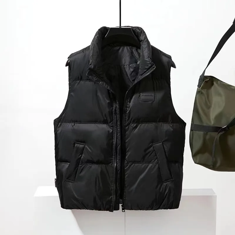 New Thickened Warm Men's Down Vest Male Windproof High Quality Autumn Winter Outdoor Sleeveless Waistcoat Down Vest Coats