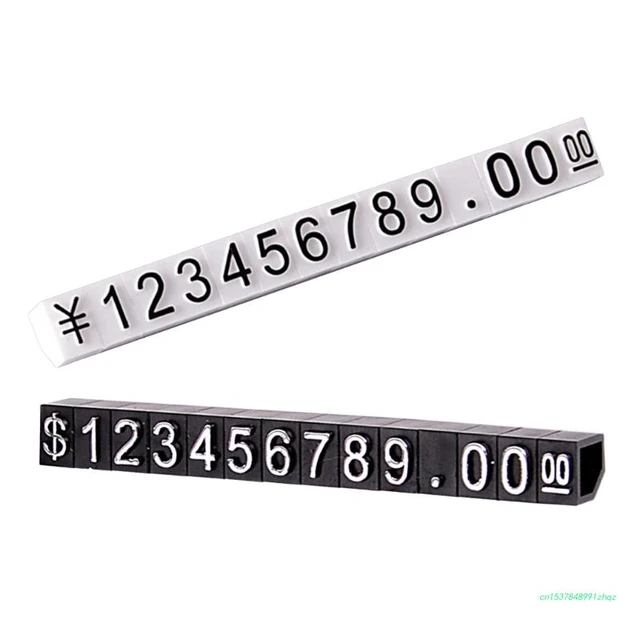 20 Pcs Price Label Number Labels Adjustable Tag Jewelry Tags for Pricing