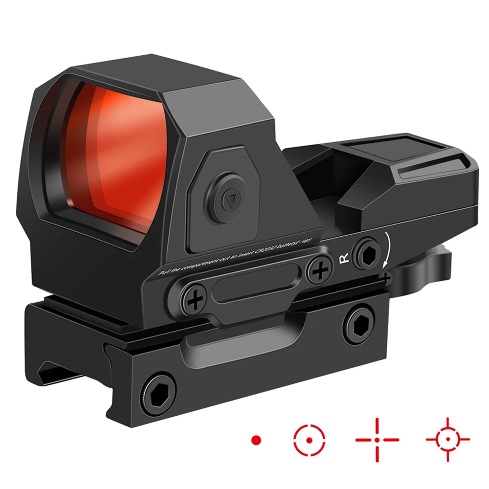1x22x33mmTacticalRedDotSightHuntingOpticalSightRiflescope