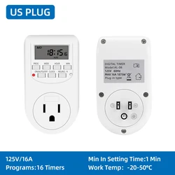Programmable Digital Timer Switch (US plug)