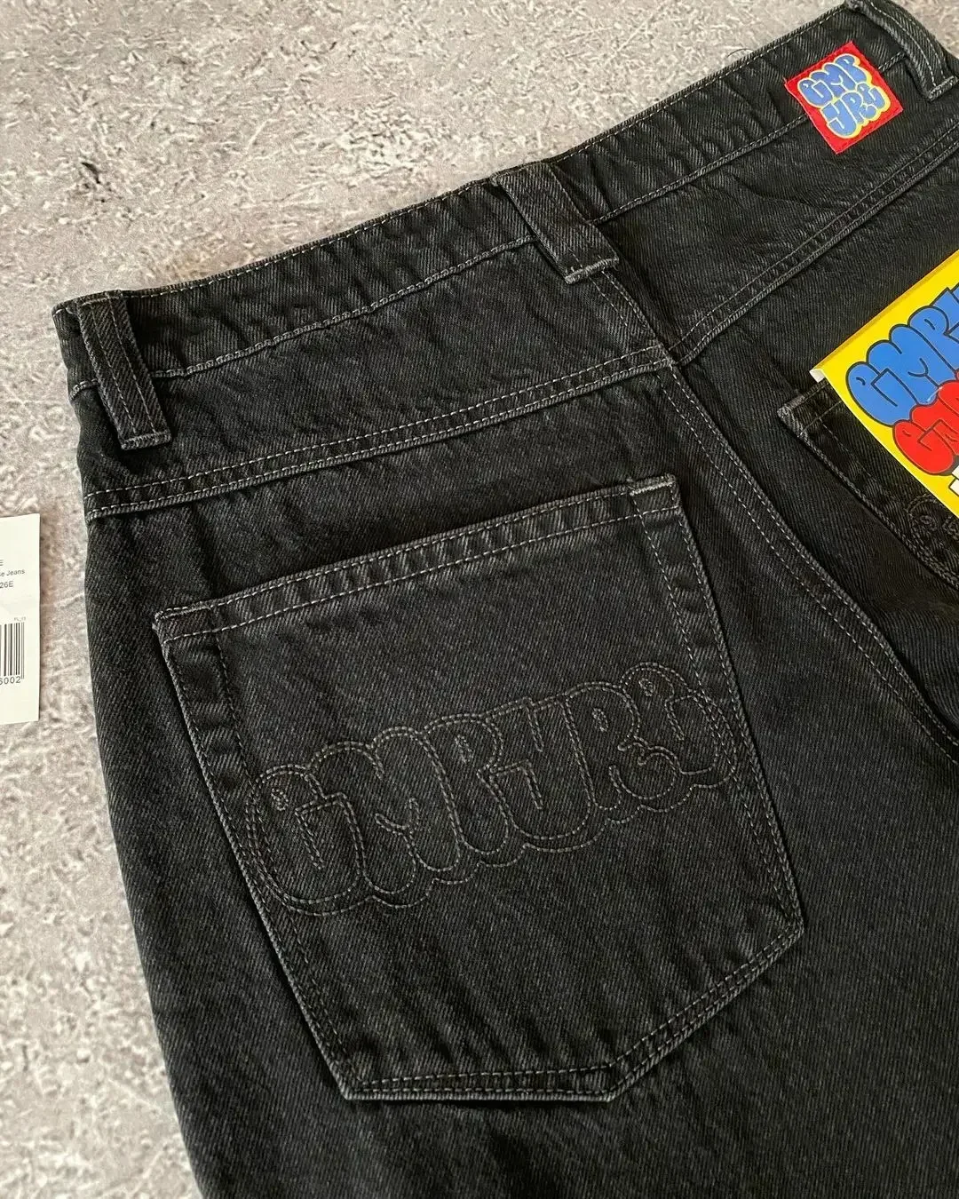 American Vintage Washed and Distressed Jeans High Street Casual Japanese Women Pants Y2k Loose Straight Fit Slim and Versatile 3