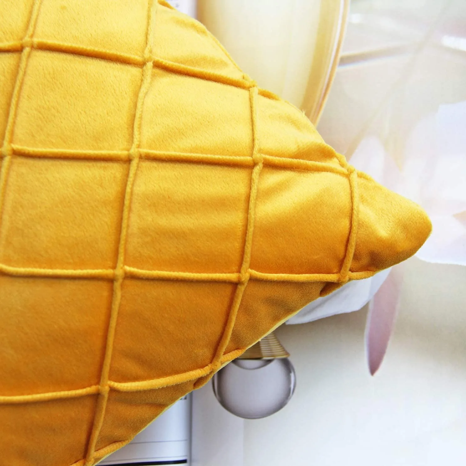 Velvet Throw Pillow Sofa Decorative Cozy Pillowcases Solid Color Home Cushion Cover For Home Bedroom 30x50cm 45x45cm 50x50cm 2