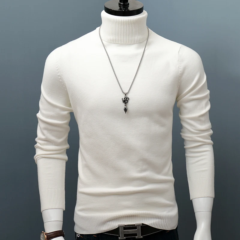 White b02 turtleneck sweater