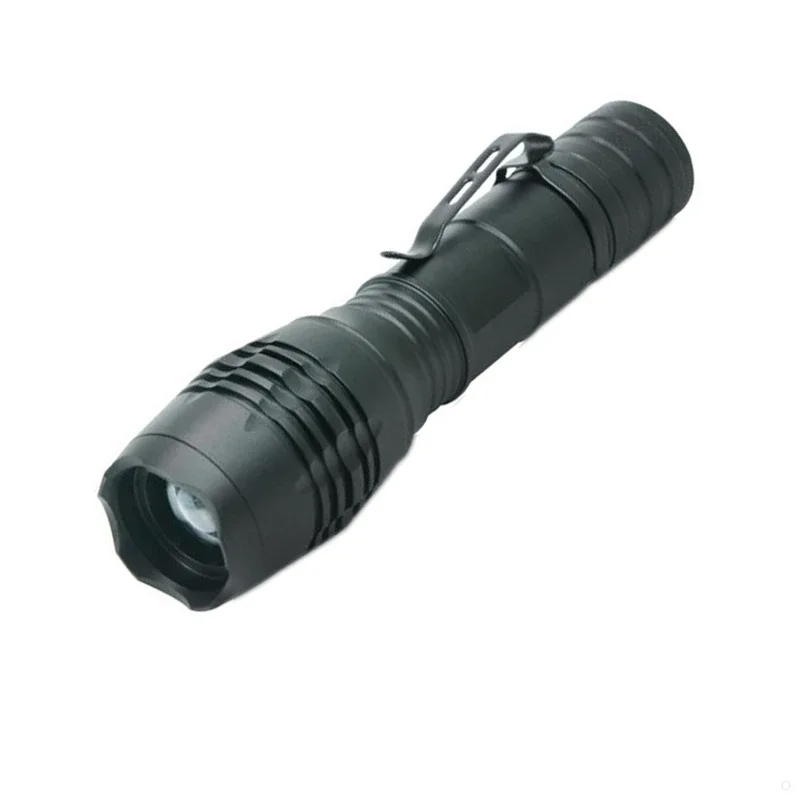 

S22 Waterproof 1200lumen 5 switch modes zoomable XML-T6 led flashlight torch flash light with Belt clip by 1x18650 3xAAA battery