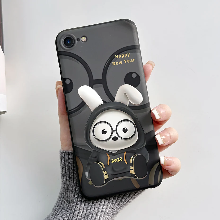 Stylish Painted Soft Silicone TPU Phone Case - 4.7'' Protective Back Cover
