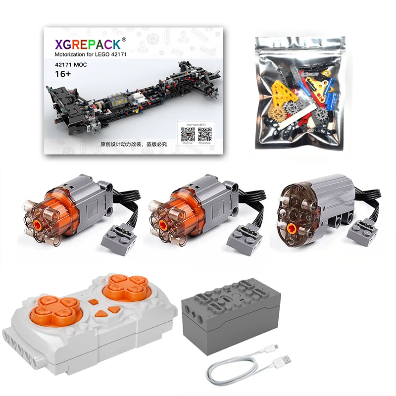 XGREPACK motor motorization for LEGO 42171 Mercedes-AMG F1 W14 E --not including toy model 5