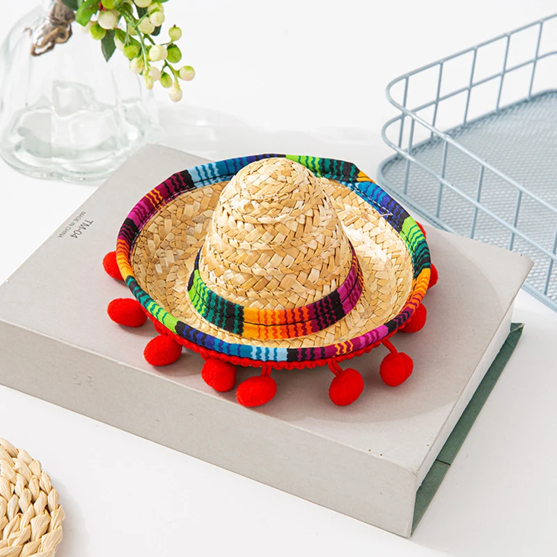 Party Hat Mexican Mini Small Hat Hair Hoops Headbands Headdress Performance Props