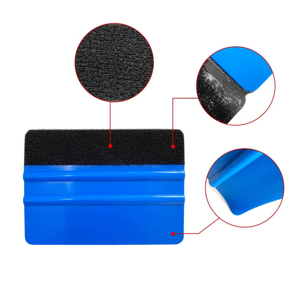 Car Wrapping Tools Kit Scraper Film Kits Felt Squeegee Hard Scraper Cutter Wrap Tool Window Tinting Tools Car Accessories