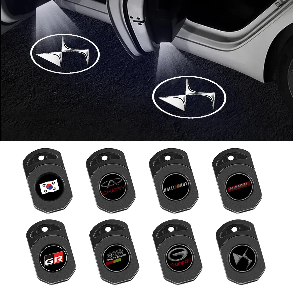 1/2Pc Auto Door Badge Light Wireless Laser Projector Chip Accessori Per Auto Per Alfa Romeo Mercedes Benz Audi Bmw Toyota Renault Ds