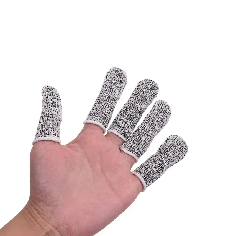 Finger Cots Thumb Protector Anti-Cut Fingertips Finger Sleeve Flexible Resistant Protection Cots for Work DIY 10 Pcs disposable finger covers