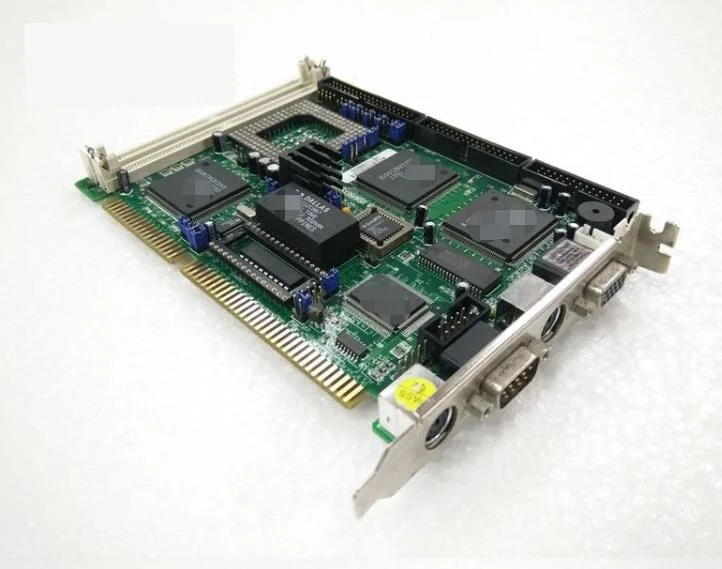 

HS-5X86HVGA VER:1.6 ISA 100% OK Original IPC Board Slot Industrial motherboard Half-Size CPU Card PICMG1.0 with CPU RAM HS-5X8