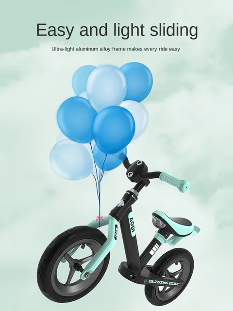 LazyChild Children's Balance Car 1-6 Years Old Without Pedal Cool Light Smooth Driving Multi-Functional Baby Toddler Bike 2