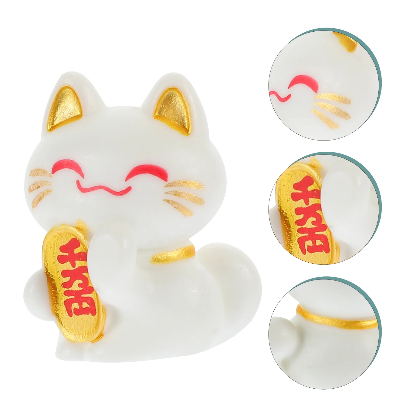 

10 PCS Miniature Figurine Landscape Ornament Modeling Small Figurines Fortune Resin Desktop Statue Statues