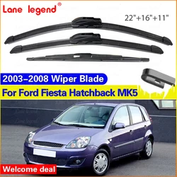 Premium Car Wiper Blades - Front & Rear Windscreen Brushes, Car Accessories - MK5 2003 - 2008 (Front Rear 3pcs)