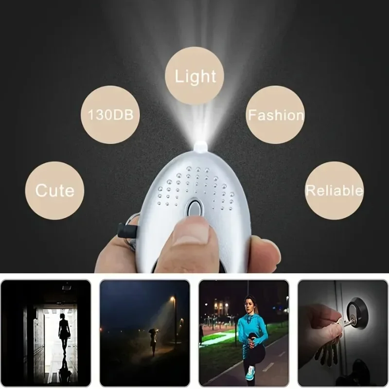 Women's Self-Defense Keychain - Safety Alarm, LED Light & Emergency Whistle | Security Essentials