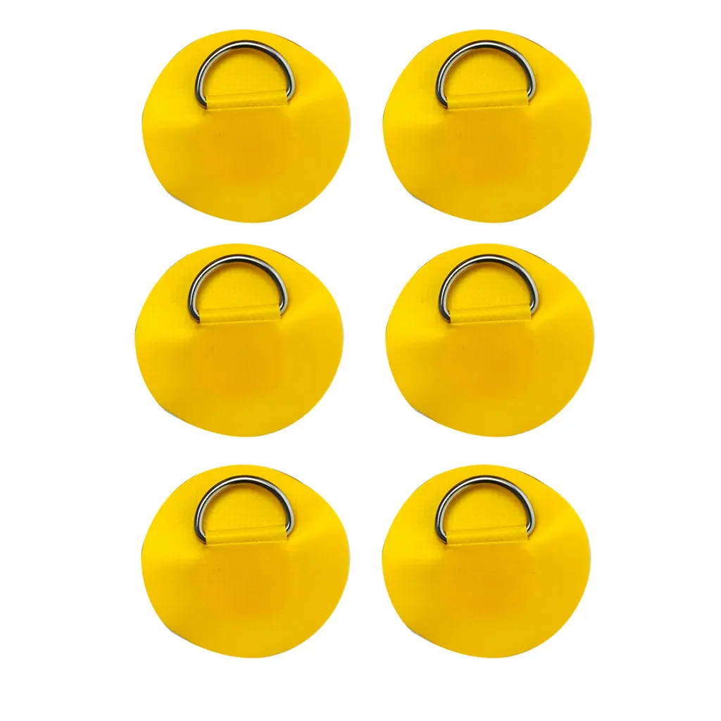 D Ring Patch 6.5CM D-Ring Patch For Inflatable Boat Kayak Dinghy SUP PVC Patch Stand-Up Paddleboard Canoe Rafting Rope Ring