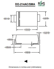 100PCS-2000PCS M7 1N4007 1A 1000V SMA Gleichrichter Diode OBERFLÄCHENMONTAGE GENERAL GLEICHRICHTER – Detail 1
