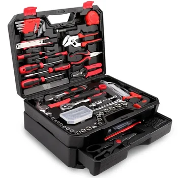 New 325 Piece Home Repair Tool Kit General Home/Auto Repair Tool Set Toolbox Storage Case with Drawer Metal 1