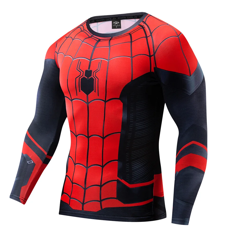 Miniso Spider-man Tights Hero's Quest Cosplay Costume Hollandadie Same Long Sleeve Children SpiderMan Boys T-shirt 2
