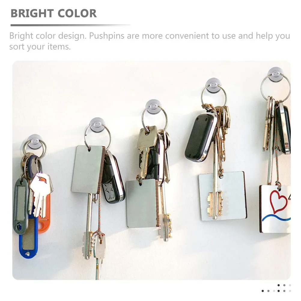 30Pcs 아연 합금 엄지 못 다기능 사무실 홈 코르크 보드 핀 여성용 책상 액세서리