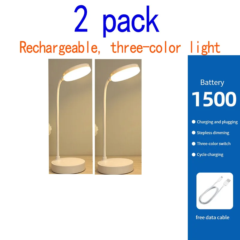 مصباح مكتبي LED لحماية العين، مكتب، غرفة نوم، سكن...