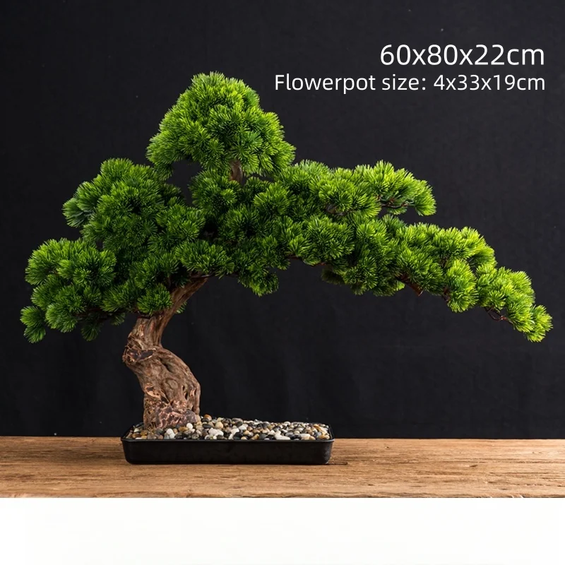 70cm Indoor Mini Green Pine Tree Cheap Price Artificial Bonsai Plant for Sale Al