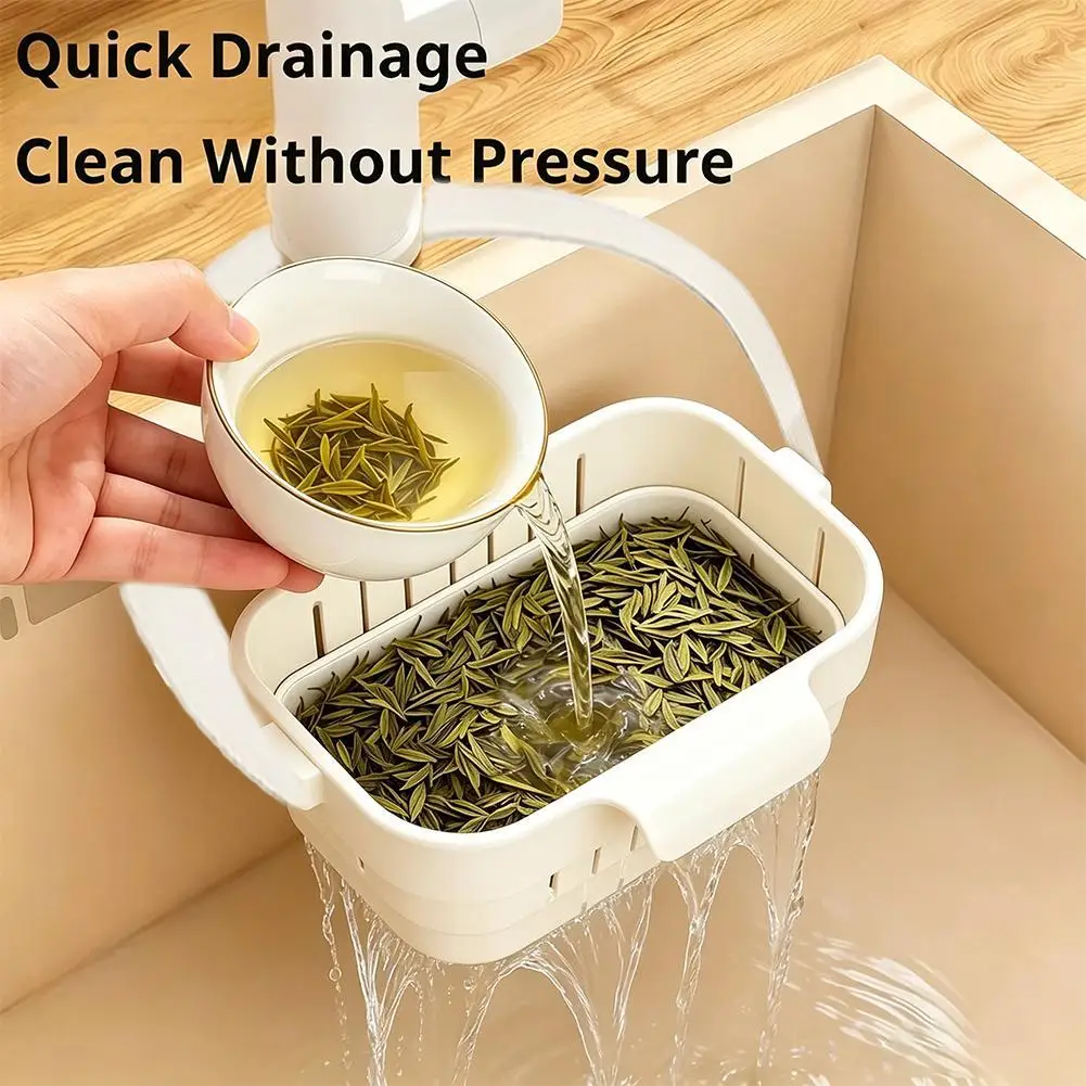 Multifunctional Kitchen Sink Drain Basket & Quick Drainage Tool Organizer