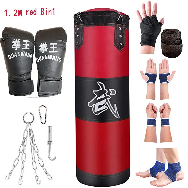  Saco de boxeo con relleno pesado, 47.2 in, bolsa de