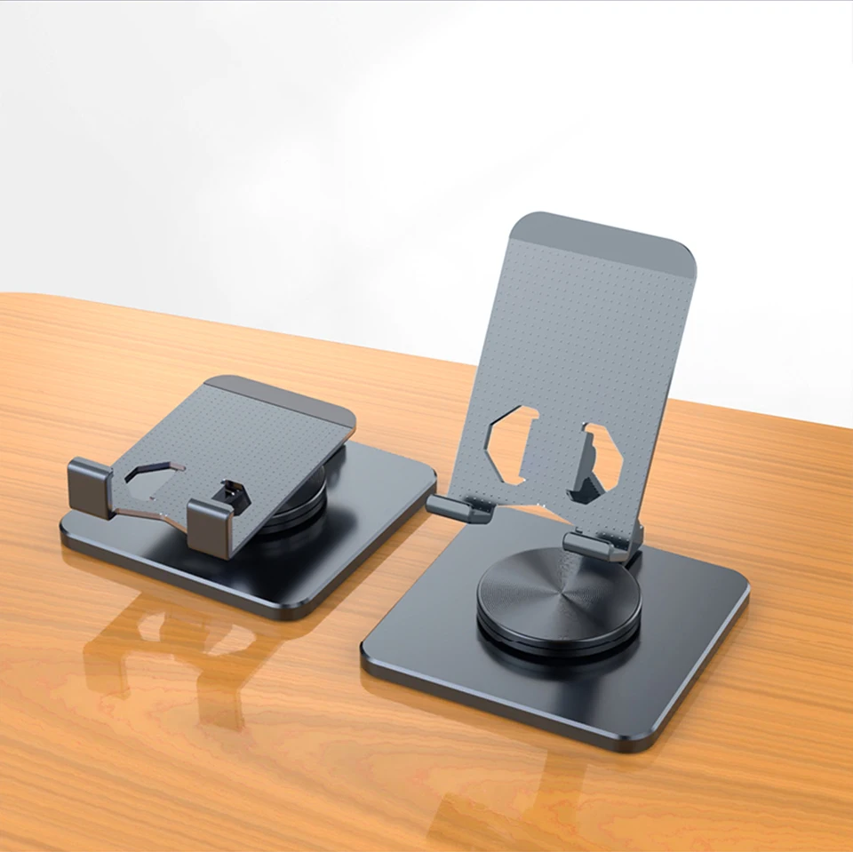 New Aluminum Alloy Mobile Phone Holder Tablet Support Portable 360 Degree Rotatable Folding Stand Universal Desktop Lazy Bracket 12 S62d976090e5b4e39ab7f19e5298ad312U
