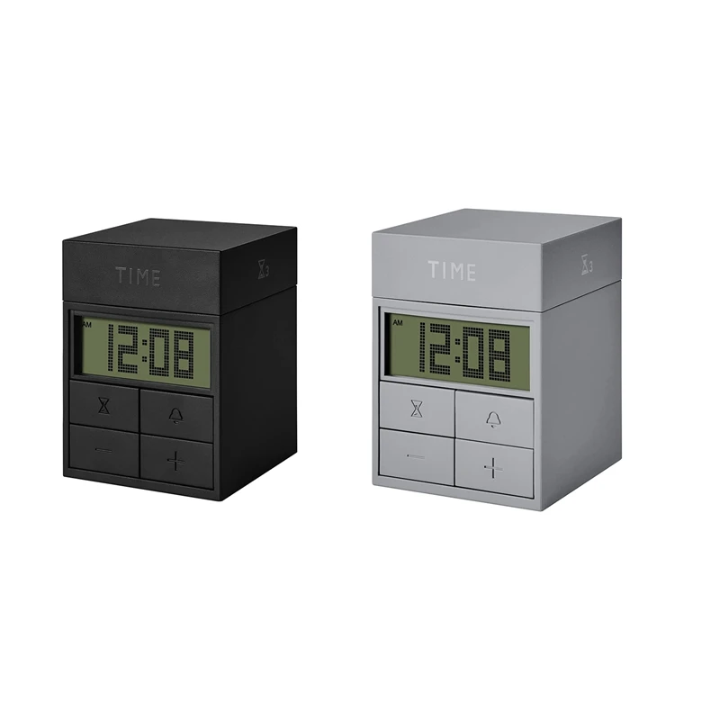 Cube Digital Timer Clock Silent Pomodoro Timer Kitchen Timer For