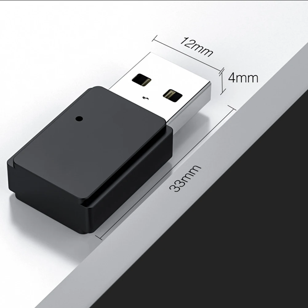 PC-T7 USB 무선 블루투스 5.0 오디오 송신기 어댑터 (윈도우/리눅스 PC용)