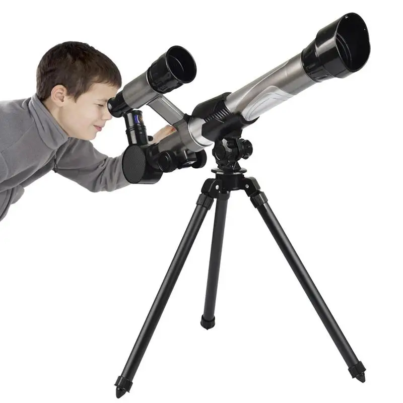 Telescopio Per Bambini Telescopi Rifrattore Con Apertura Da 50Mm Con Treppiede Giocattolo Di Esplorazione Scientifica Ed Educativa Per Bambini