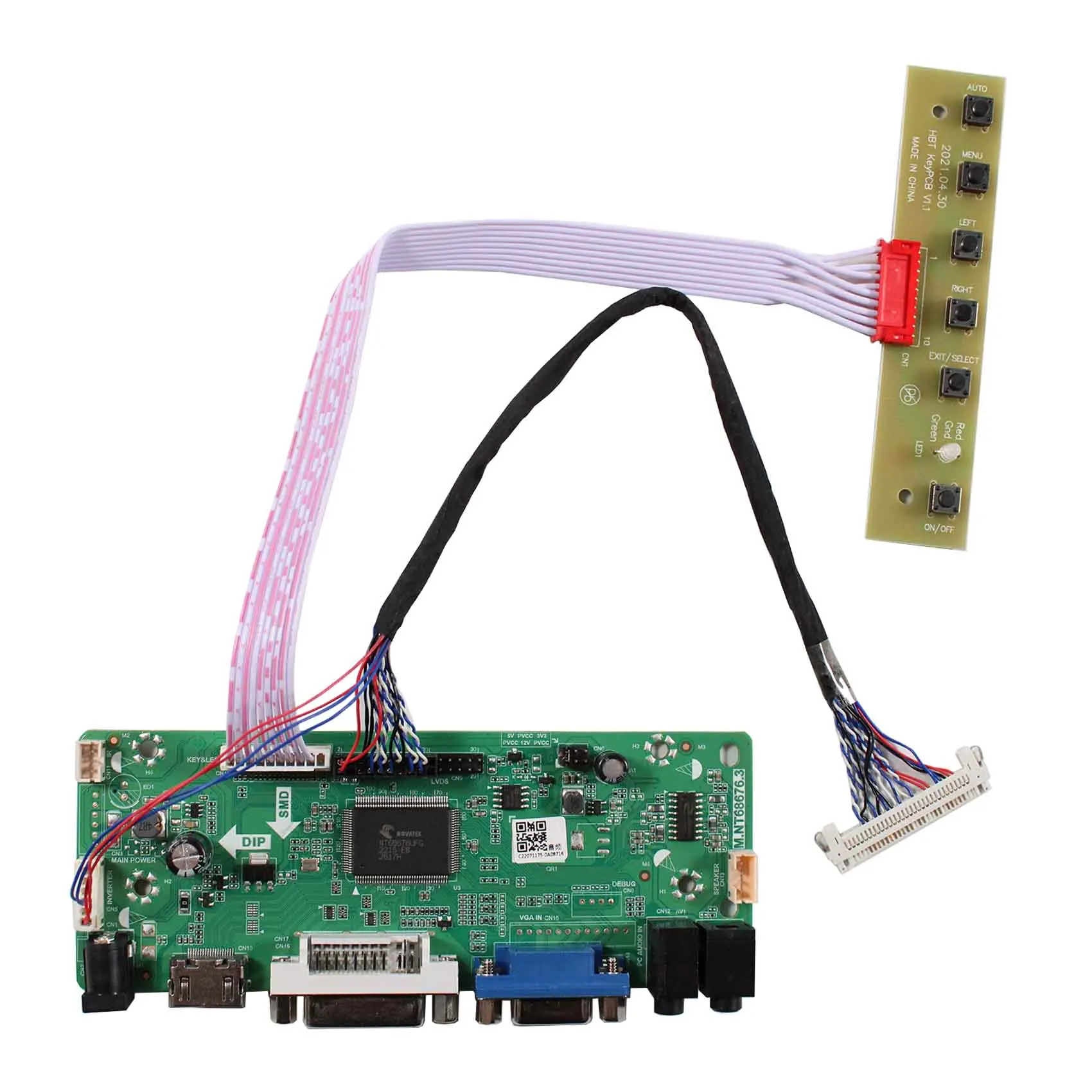 

HD-MI DVI VGA плата драйвера ЖК-контроллера для ЖК-дисплея 15 дюймов 1024x768 G150XVN01.1