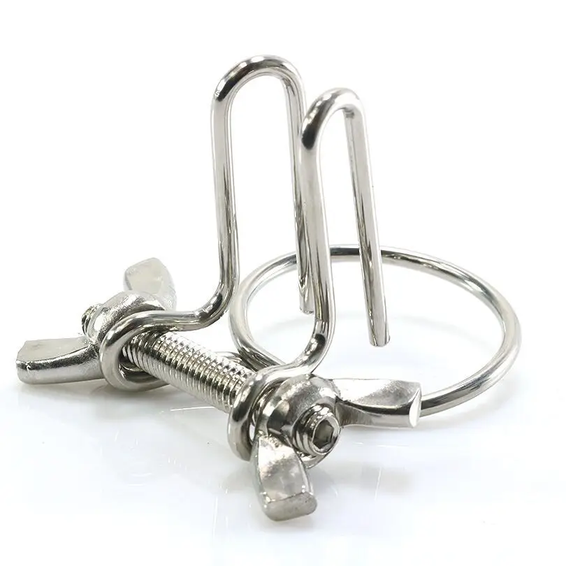 Male Horse Eye Urethra Expander Elastic Clamp Stainless Steel Urethra Lock Ring Penis Plug Urethral Dilator Chastity Sextoy