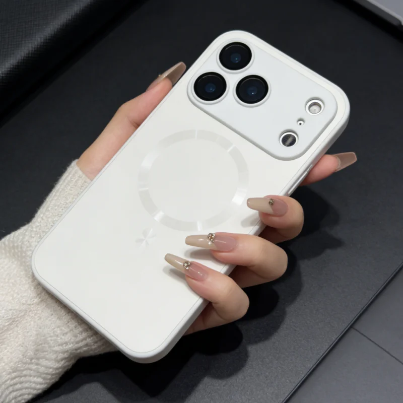 Luxurious Metallic Nano Frosted Wireless Charging Phone Case Cover