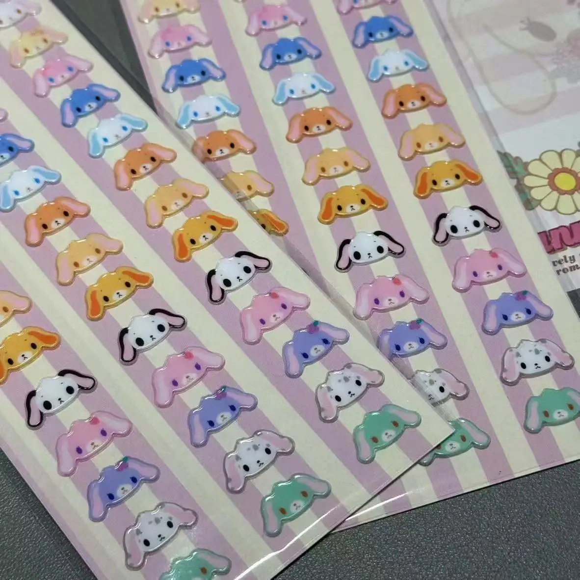Neue Usahana Sugarbunnies 3D Bubble Sticker Spielzeug Mädchen-Tagebuch Dekorative Aufkleber DIY Handyhülle Kamera-Dekoration Spielzeug Geschenk – Detail 10