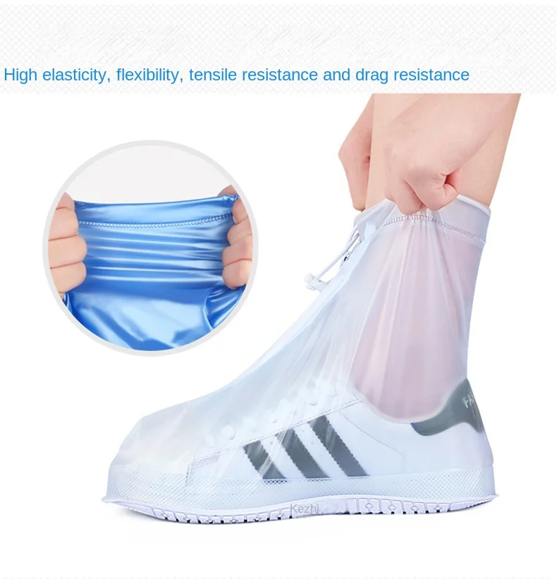 

Reusable Rain Boot Cover with Waterproof Layer Non-slip Wear-resistant Thick Waterproof Shoe Cover Men Women's Rain Boot Cover