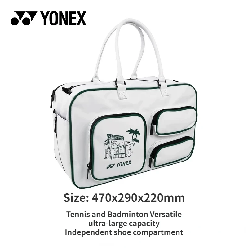 Yonex High-quality Yy Badminton Racket Sports Bag Casual Fashion Shoulder Bag Handbag Large Capacity Tennis Badminton Dual-Use