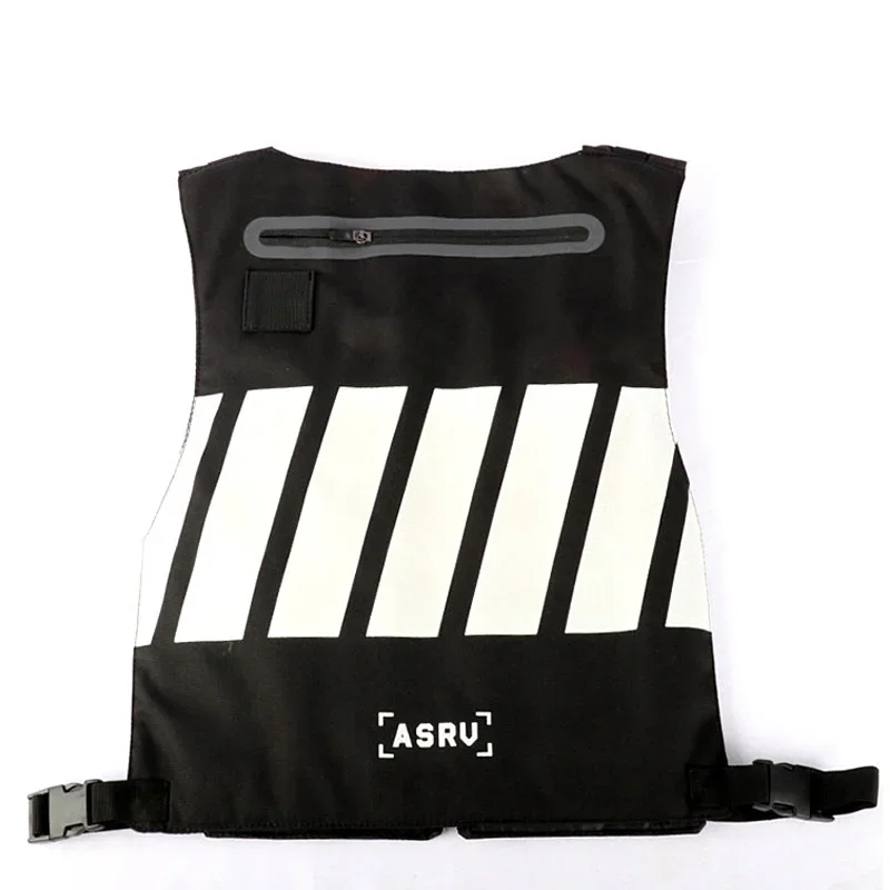 Mens Sports Motorcycle Tactical Vest Chest Bags Outdoors Reflective Waterproof Vest Male Multi-pocket Security Anti-theft