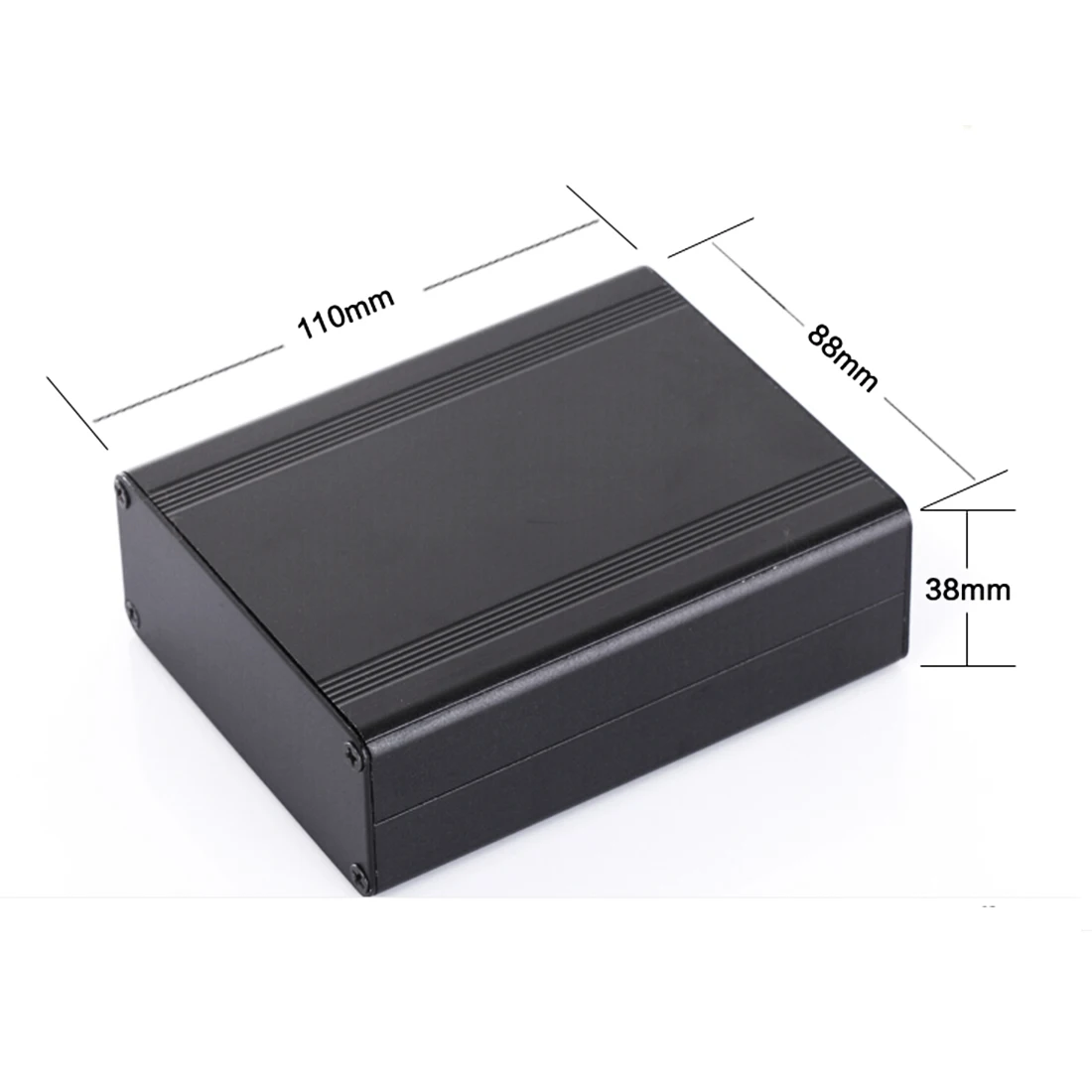 Aluminum Enclosure Electric Project Case PCB Shell Box 88X38X110mm DIY gaowen preamplifier chassis sound amplifier case diy enclosure hifi shell box 430 95 340mm