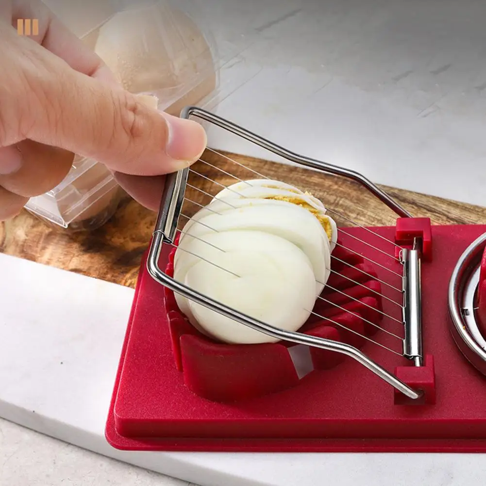 20*9cm Egg Slicer Stainless Steel Salad And Sandwich Egg Cutter Multifunctional Fancy Splitter Egg Cutter Tool Kitchen Gadget