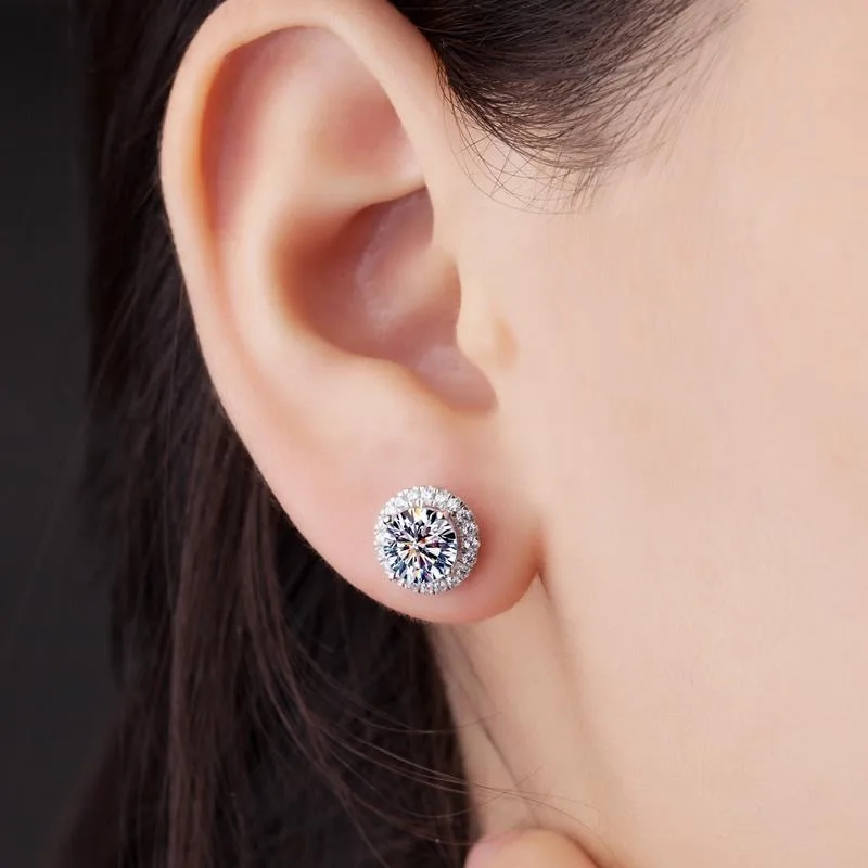 Smyoue Moissanite Stud Earrings - Certification