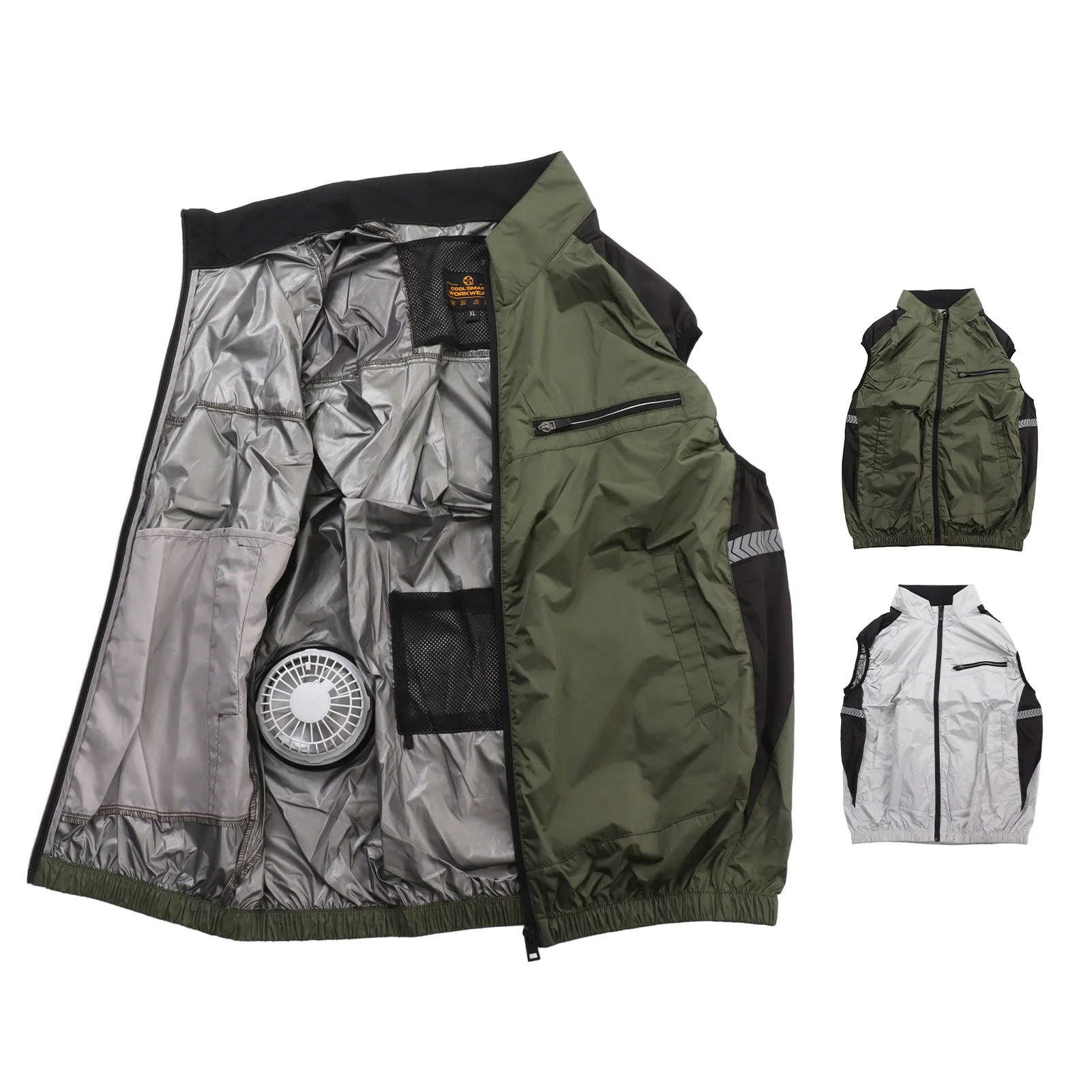 Fan Vest Cooling Men Summer Air Conditioning Clothing Fan Cooling - Main Image