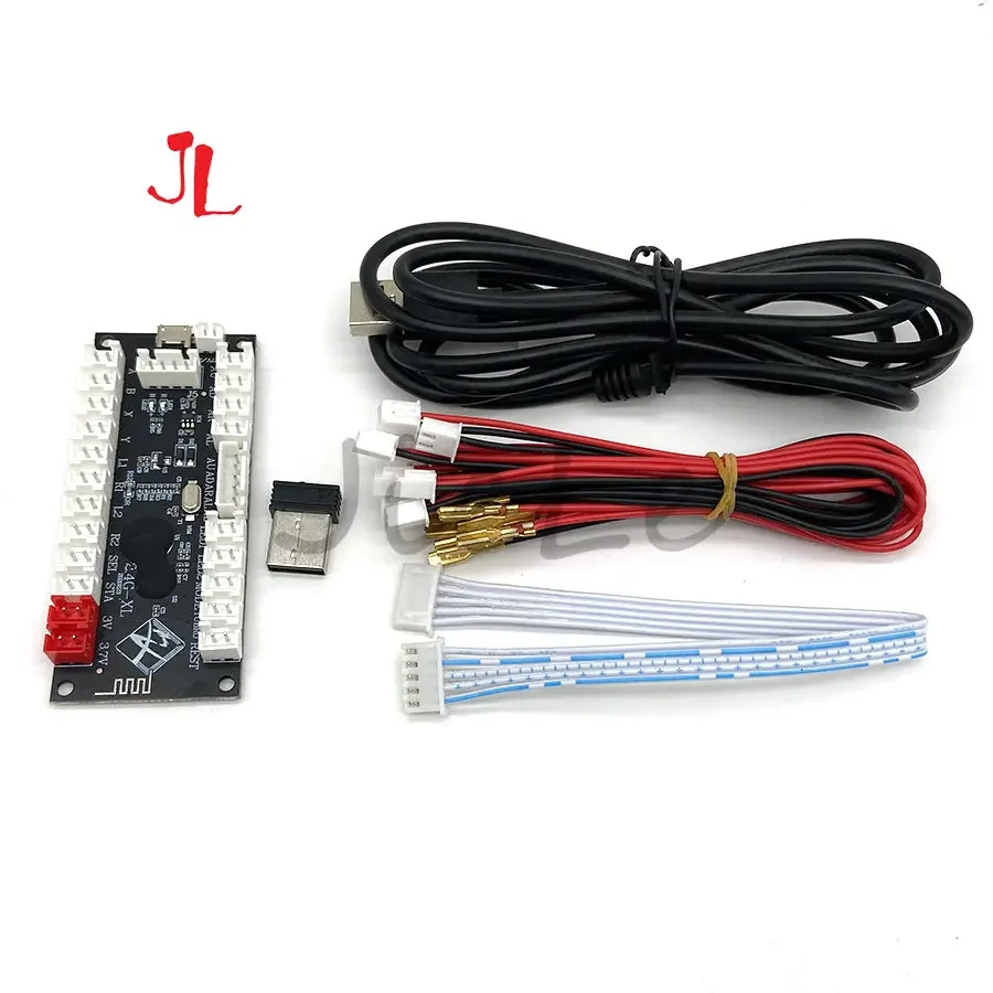 무선 아케이드 게임 컨트롤러, USB 인코더, 조이스틱 버튼, PS, DIY 키트, PS3, 안드로이드, Raspberry Pi, PC, 제로 지연, 2.4G, 신규