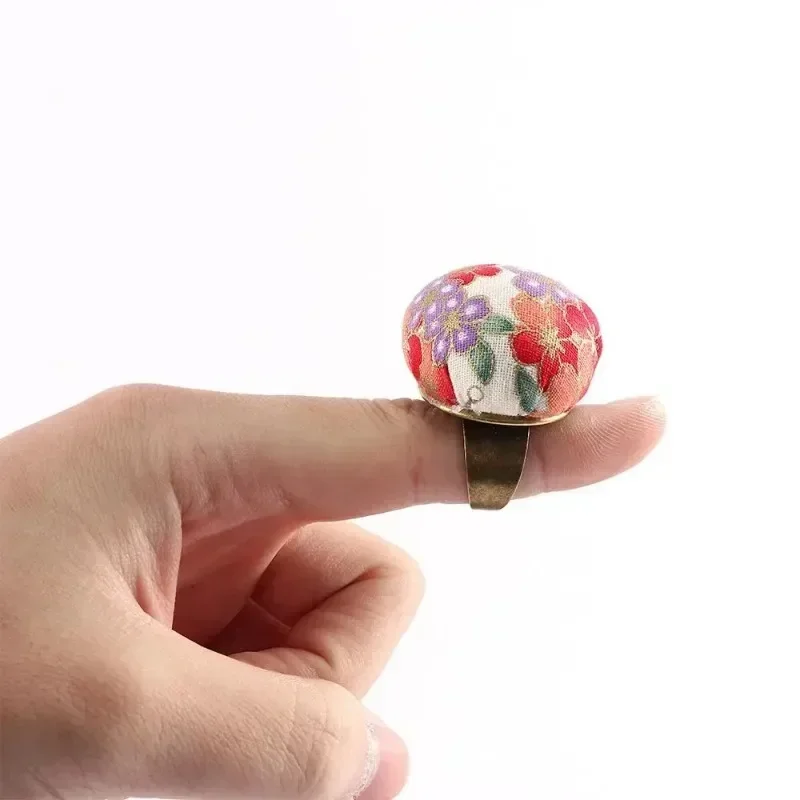 Vintage Embroidery Needle Insertion Ring Sewing Fabric Storage Needle Insertion Bag Handmade DIY Cross Stitch Sewing Tools