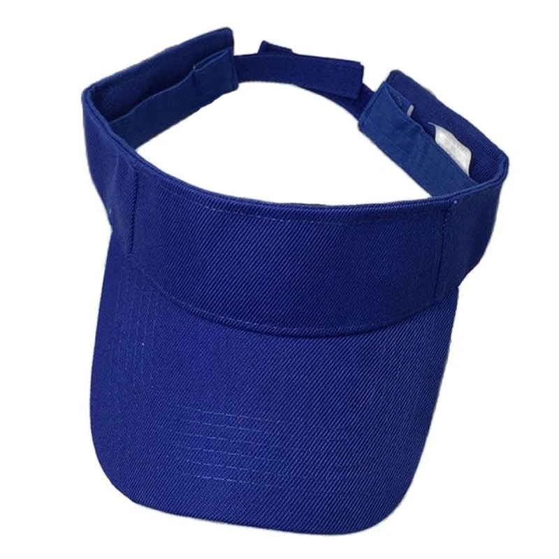 Lightweight Plain Men Women Summer Outdoor Sport Sun Visor Cap Hat for Golf Hiking Tennis Royal Blue Khaki Pink Red Green Black 2