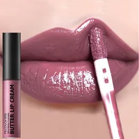 1PC Butter Gloss Non-Sticky Lip Gloss Long Lasting Nude Lip Makeup Hydrating Lip Gloss with Essential Oil Liquid Lipstick 1